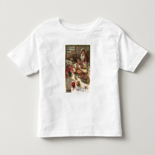 A Pilgrim Woman's Table Toddler T-Shirt (Front)