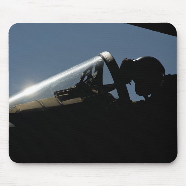 A pilot prepares for take-off mouse pad (Front)