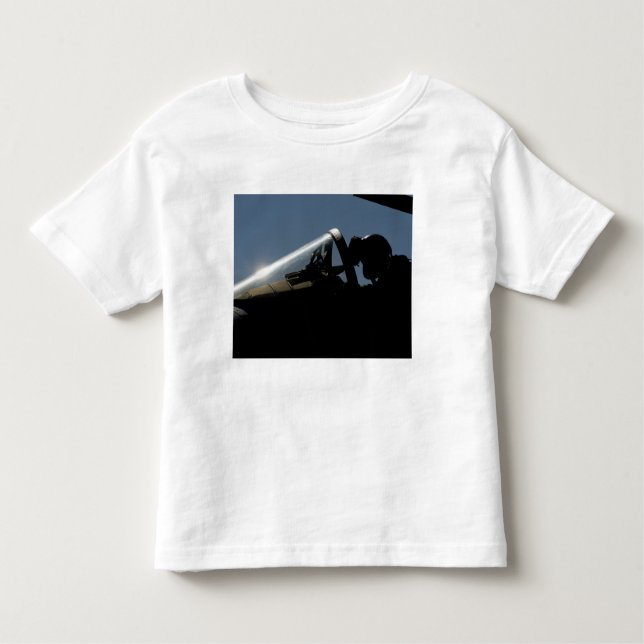 A pilot prepares for take-off toddler T-Shirt (Front)