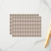 a pink and brown pattern on a white background