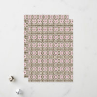 a pink and brown pattern on a white background