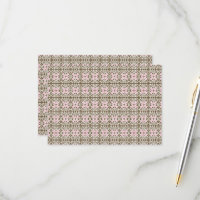 a pink and brown pattern on a white background
