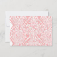 a pink and white abstract design on a white backgr