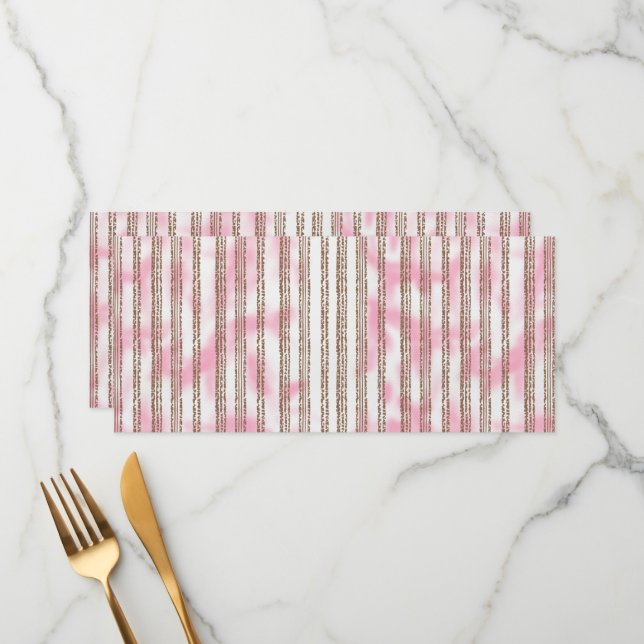 a pink and white striped background menu (Front/Back In Situ)