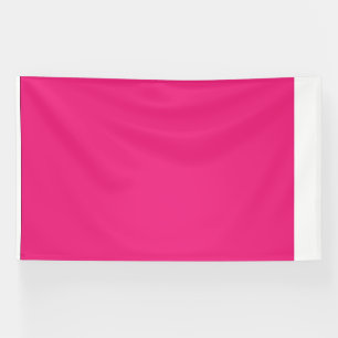 a pink background with a black border banner