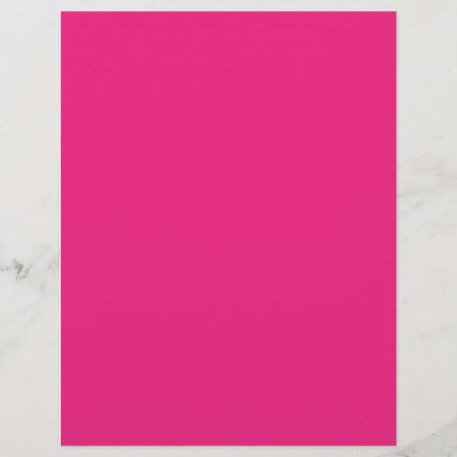 a pink background with a black border flyer (Front)