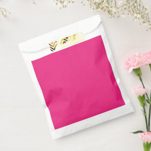a pink background with a black favour bags