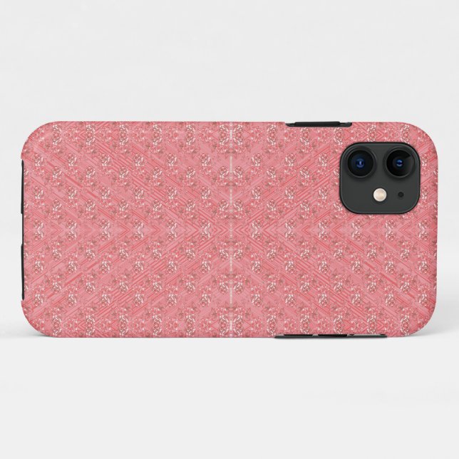 a pink background with a pattern in the middle_ Case-Mate iPhone case (Back (Horizontal))