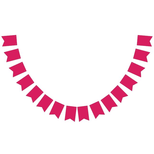a pink background with a white border bunting  (All)