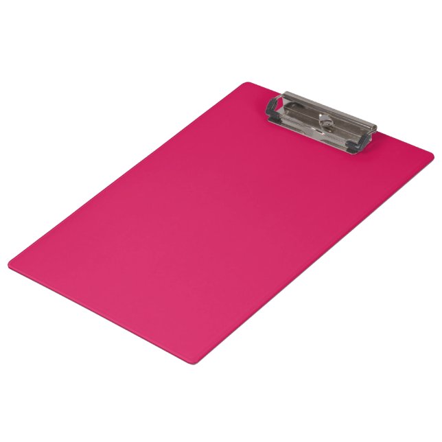 a pink background with a white border clipboard (Angled)