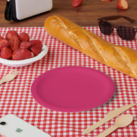 a pink background with a white border