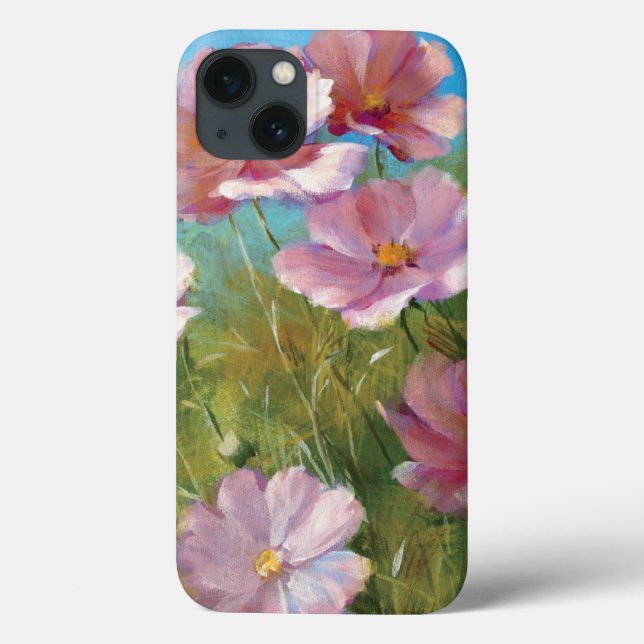 A Pink Floral Garden Case-Mate iPhone Case (Back)
