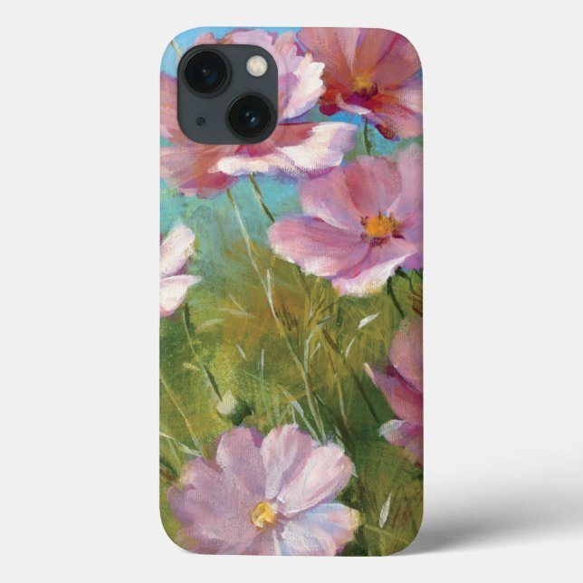 A Pink Floral Garden Case-Mate iPhone Case (Back)
