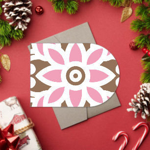 a pink flower on a brown background acrylic invitations