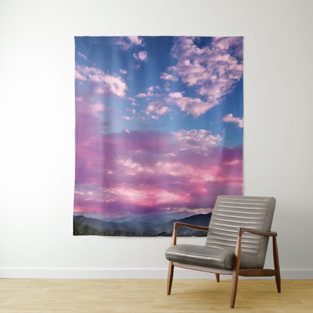 A Pink Luminous Sunrise Tapestry (In Situ)
