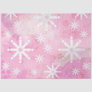 A Pink Snowflake Series Design 2 Tissue Paper