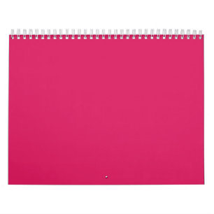 A pink square with a crisp white border, presentin calendar