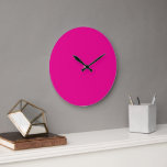 A pink square with a white border, creating a simp large clock<br><div class="desc">The pink square with a crisp white border offers a visually appealing contrast that effortlessly captures attention. This simple yet striking design adds a touch of elegance to any space,  making it a perfect choice for those seeking a modern and chic decor piece.</div>