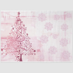A Pink Water Colour Christmas Series Design 3 Tissue Paper