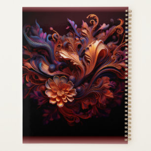 A Pinkish Coloured Space Flower Planner