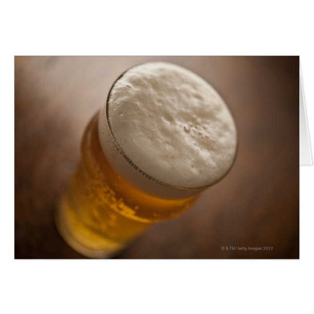 A pint of lager, back lir shallow focus rustic (Front Horizontal)