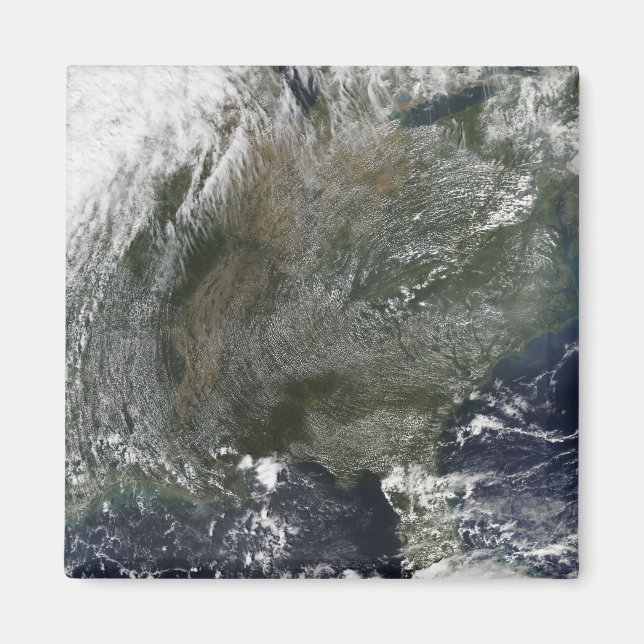 A pinwheel-like pattern of high pressure clouds magnet (Front)