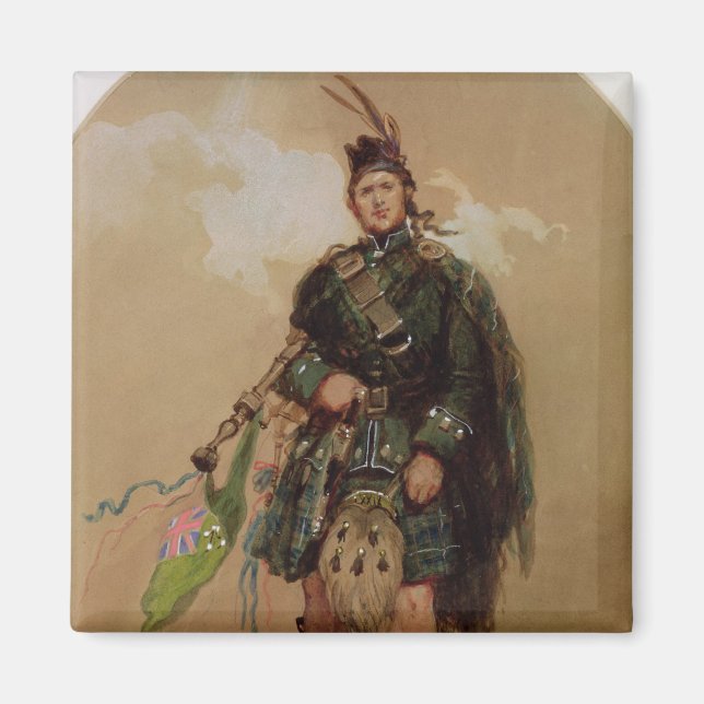 A Piper of the 79th Highlanders at Chobham Magnet (Front)