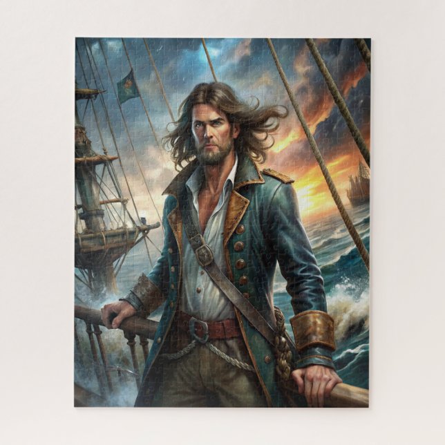 A Pirate from a Ship Jigsaw Puzzle (Vertical)