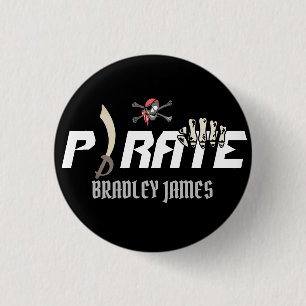 A Pirate   International Talk Like a Pirate day 3 Cm Round Badge