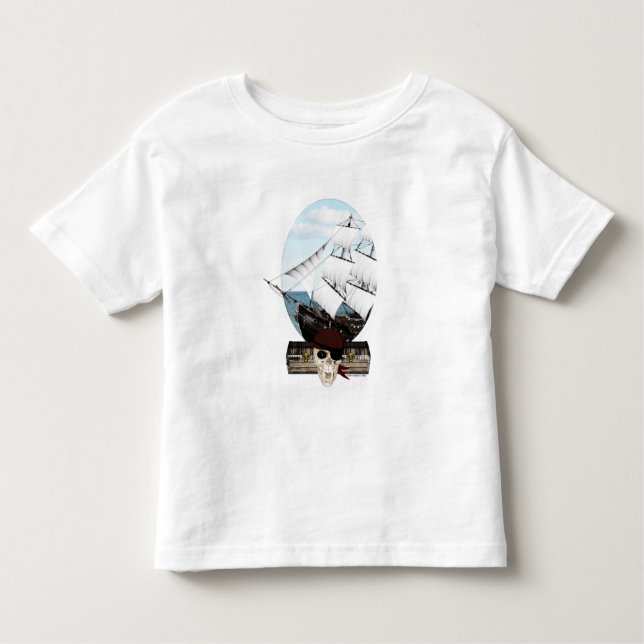 A Pirate Ship Toddler T-Shirt (Front)