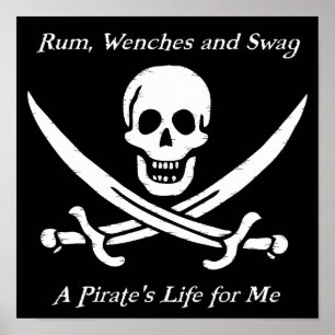 A Pirates Life black poster - small