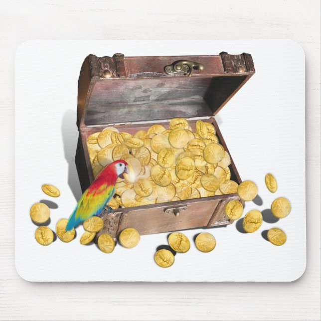 A Pirate's Treasure Chest Mouse Pad (Front)