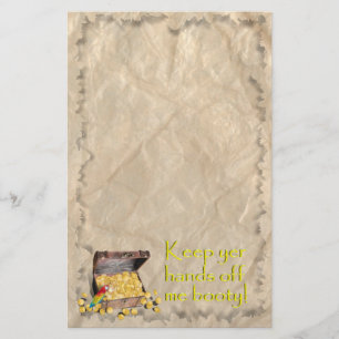 A Pirate's Treasure Chest Stationery