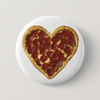 A "Pizza" My Heart 6 Cm Round Badge