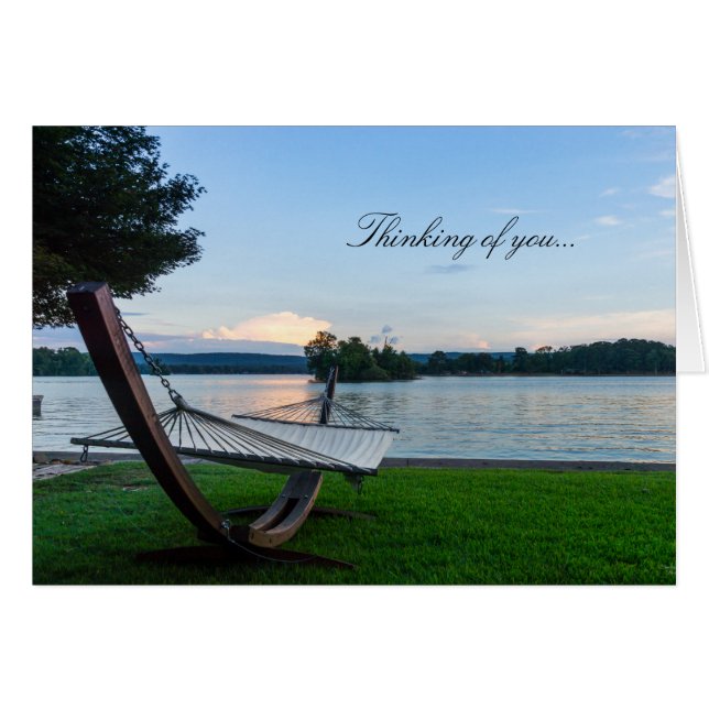 A Place To Relax Thinking Of You Card (Front Horizontal)