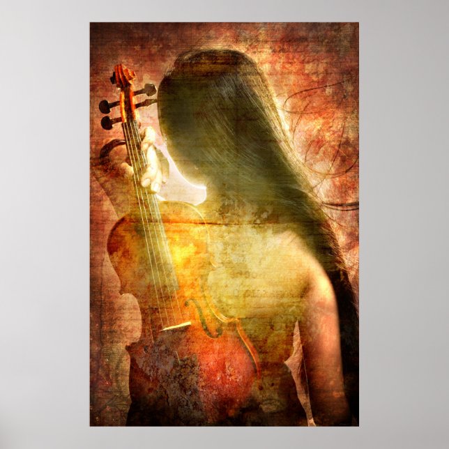 A Place to Rest (Violin Art Poster) Poster (Front)