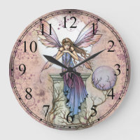 A Place to Think Fairy Fantasy Art Wall Clock