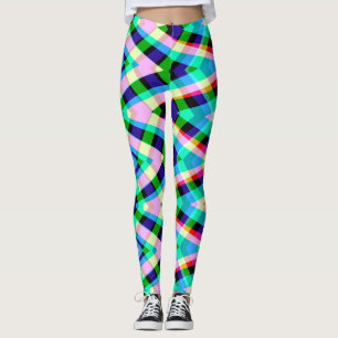 A plaid pattern "Ratti_Creative_Arts" Leggings