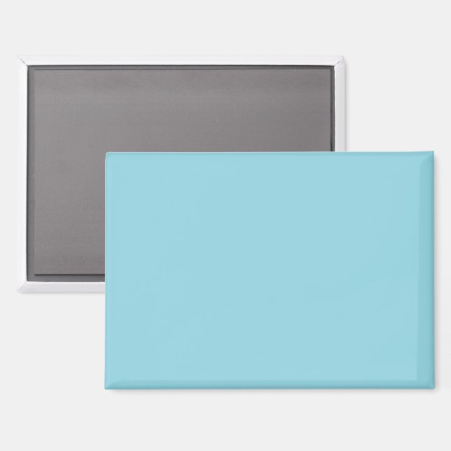 A plain light blue background with no distinct- magnet (Front/Back)
