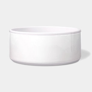 A plain white ceramic bowl with a glossy finish