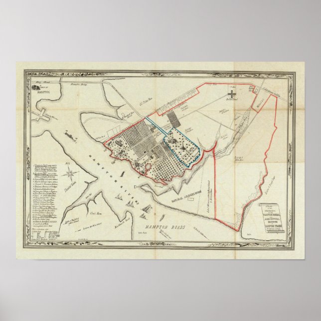 A Plan Of The Property Of The Hampton Normal Poster (Front)