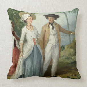 A Planter and his Wife, Attended by a Servant, c.1 Cushion