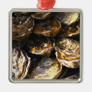 A plate of oysters. metal tree decoration