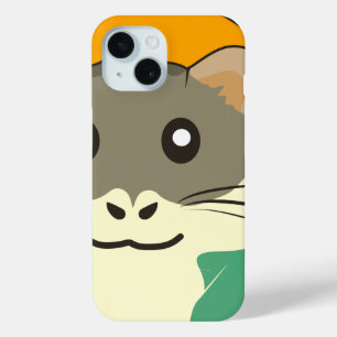 A playful and funny hamster iPhone 15 case