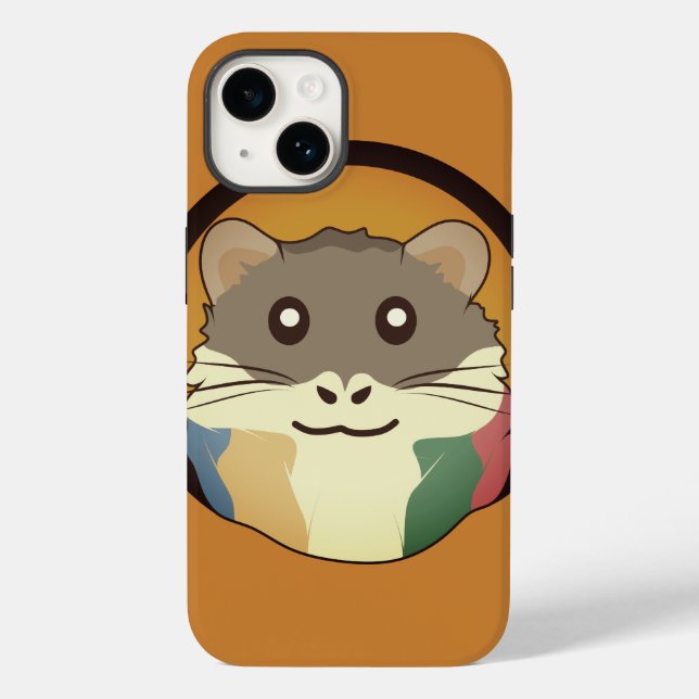 A playful and funny hamster Case-Mate iPhone case (Back)