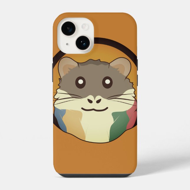 A playful and funny hamster iPhone case (Back)