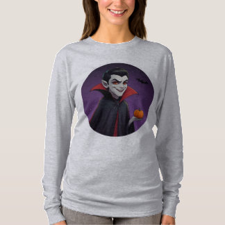 A playful Halloween Vampire themed sweatshirt perf T-Shirt