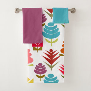 A Plethora of Flowers Bath Towel Set