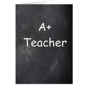 A Plus Teacher Chalkboard Design