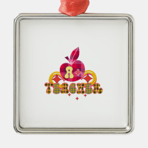 A Plus Teacher Metal Tree Decoration
